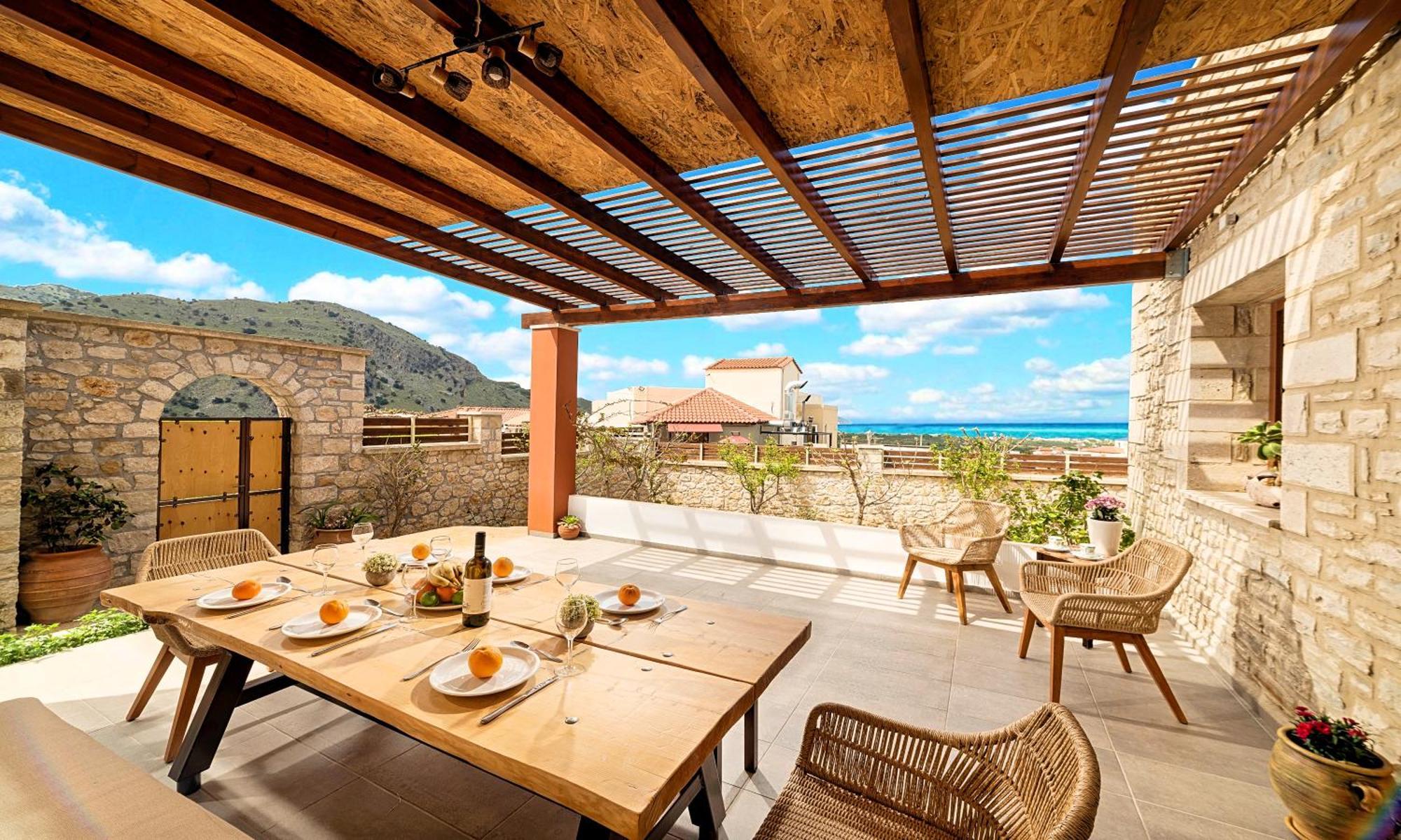 Cretan Sunrise Villa Heated Pool Dhimitroulianá Exterior foto