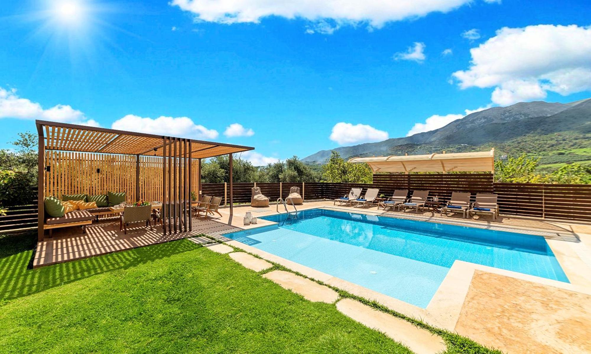 Cretan Sunrise Villa Heated Pool Dhimitroulianá Exterior foto